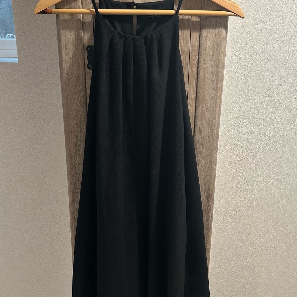 TCEC Black Halter Sundress Cocktail